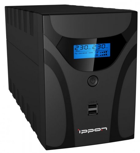 Источник бесперебойного питания Ippon Smart Power Pro II 2200 1200Вт 2200ВА черный фото 3