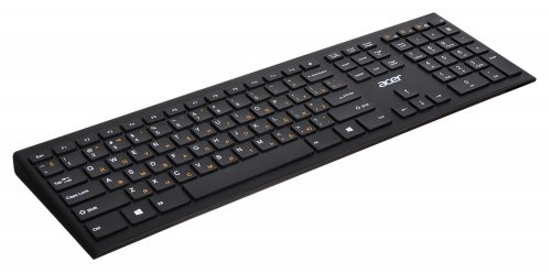 Клавиатура Acer OKR010 черный USB беспроводная slim Multimedia фото 9