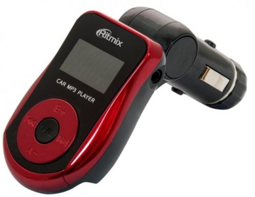 Автомобильный FM-модулятор Ritmix FMT-A720 красный SD USB PDU (15116561) фото 2
