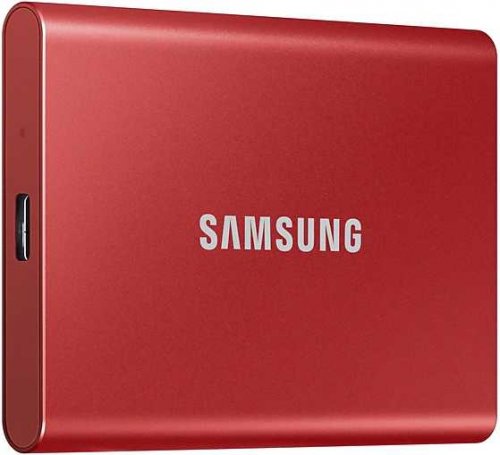 Накопитель SSD Samsung USB-C 2Tb MU-PC2T0R/WW T7 1.8" красный фото 6