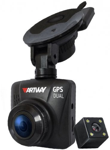 Видеорегистратор Artway AV-398 GPS Dual Compact черный 12Mpix 1080x1920 1080p 170гр. GPS фото 3
