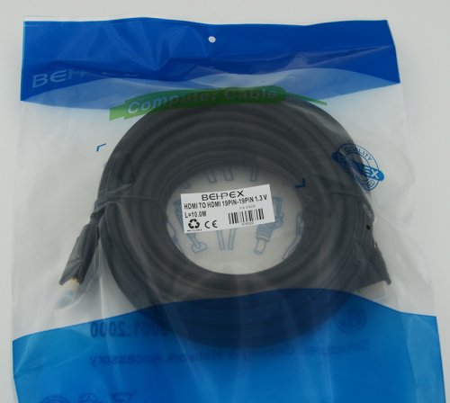 Кабель аудио-видео HDMI (m)/HDMI (m) 10м. черный фото 2