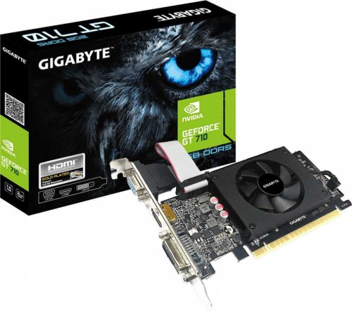 Видеокарта Gigabyte PCI-E GV-N710D5-2GIL NVIDIA GeForce GT 710 2048Mb 64 GDDR5 954/5010 DVIx1 HDMIx1 фото 2