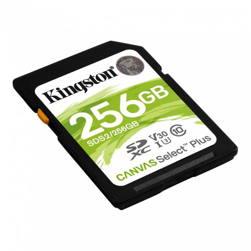 Флеш карта SDXC 256Gb Class10 Kingston SDS2/256GB Canvas Select Plus w/o adapter фото 3