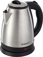 Чайник электрический Scarlett SC-EK21S24 2л. 1800Вт нержавеющая сталь/черный (корпус: нержавеющая ст
