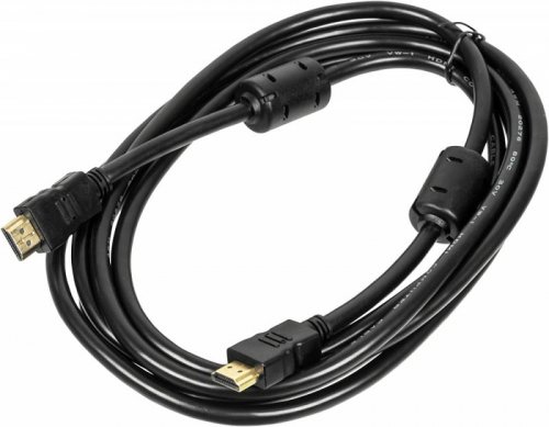 Кабель аудио-видео Ningbo HDMI (m)/HDMI (m) 3м. феррит.кольца Позолоченные контакты черный (HDMI-3M-