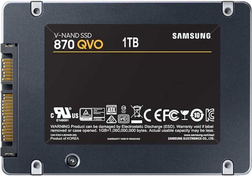 Накопитель SSD Samsung SATA III 1Tb MZ-77Q1T0BW 870 QVO 2.5" фото 2
