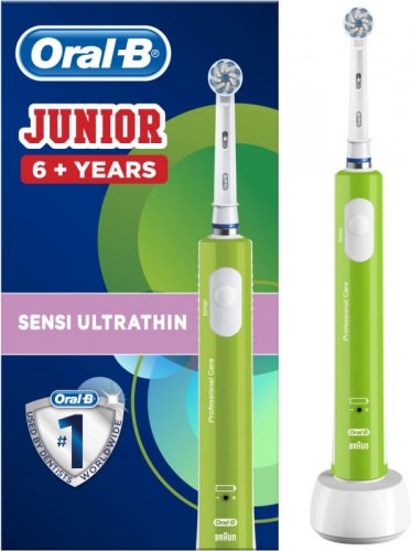 Зубная щетка электрическая Oral-B Junior зеленый/белый фото 7