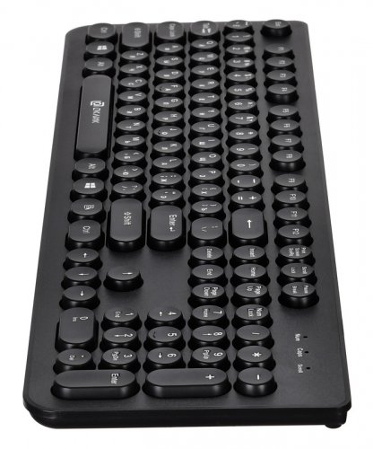 Клавиатура Оклик 400MR черный USB slim фото 3