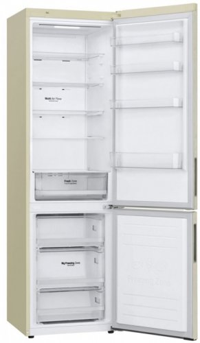 Холодильник LG GA-B509CESL двухкамерный бежевый фото 2