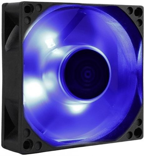 Вентилятор Aerocool Motion 8 Blue-3P 80x80mm 3-pin 25dB 90gr LED Ret фото 4