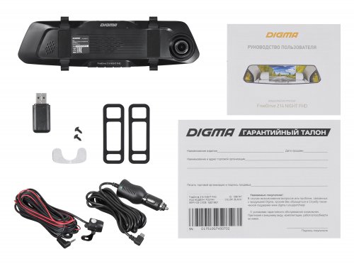Видеорегистратор Digma FreeDrive 214 NIGHT FHD черный 2Mpix 1080x1920 1080p 170гр. GP6247 фото 19