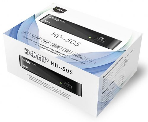 Ресивер DVB-T2 Сигнал Эфир HD-505 черный фото 2
