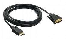 Кабель аудио-видео Buro 1.1v DisplayPort (m)/DVI-D (Dual Link) (m) 3м. Позолоченные контакты черный 