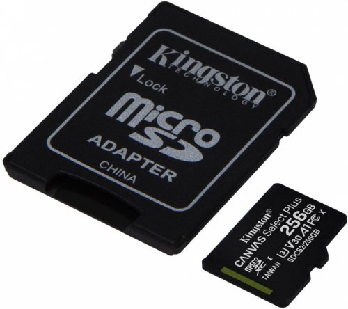 Флеш карта microSDXC 256Gb Kingston SDCS2/256GB Canvas Select Plus + adapter фото 2
