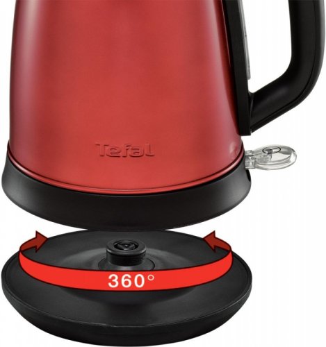 Чайник электрический Tefal KI270530 1.7л. 2400Вт красный (корпус: металл) фото 4