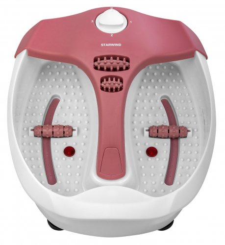 Гидромассажная ванночка для ног Starwind SFM5570 80Вт белый/розовый фото 6