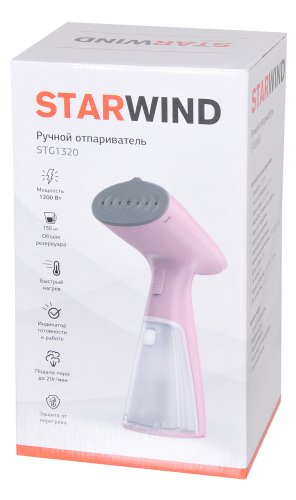 Отпариватель ручной Starwind STG1320 1200Вт розовый фото 8