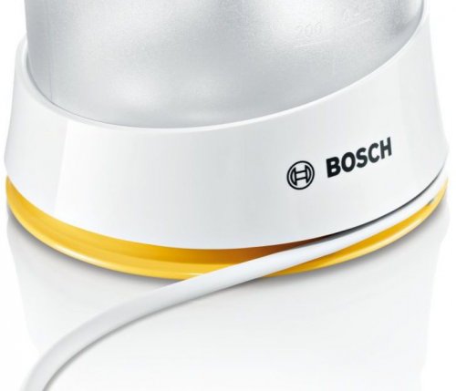 Соковыжималка цитрусовая Bosch MCP3000N 25Вт рез.сок.:800мл. белый/желтый фото 3