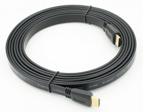 Кабель аудио-видео FLAT HDMI (m)/HDMI (m) 3м. черный