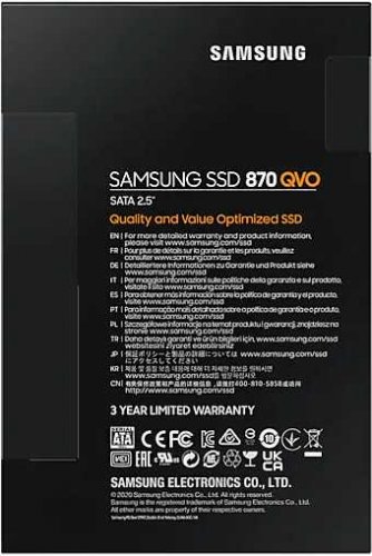 Накопитель SSD Samsung SATA III 1Tb MZ-77Q1T0BW 870 QVO 2.5" фото 7
