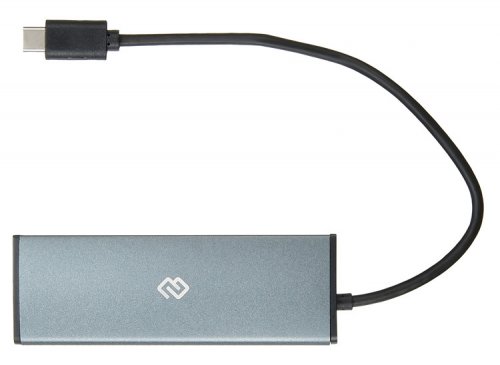 Разветвитель USB-C Digma HUB-4U3.0-UC-G 4порт. серый фото 6