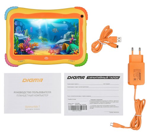 Планшет Digma Optima Kids 7 RK3126C (1.2) 4C RAM1Gb ROM16Gb 7" IPS 1024x600 Android 8.1 разноцветный фото 2