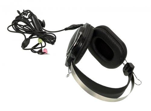 Наушники с микрофоном A4Tech HS-200 черный 2.2м мониторные оголовье фото 8
