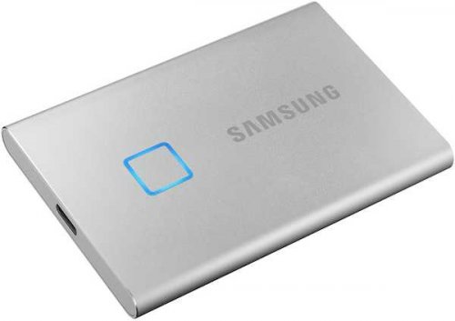 Накопитель SSD Samsung USB-C 500Gb MU-PC500S/WW T7 Touch 1.8" серый фото 3