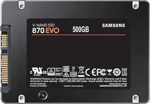 Накопитель SSD Samsung SATA III 500Gb MZ-77E500BW 870 EVO 2.5" фото 8