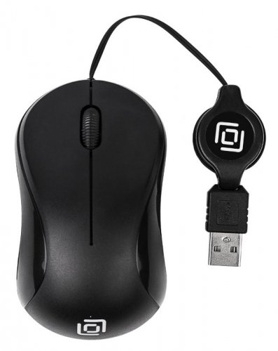Мышь Оклик 115SR черный оптическая (1000dpi) USB для ноутбука (3but) фото 3