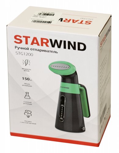 Отпариватель ручной Starwind STG1200 800Вт серый/зеленый фото 3