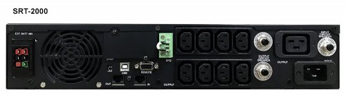 Источник бесперебойного питания Powercom Smart King RT SRT-2000A LCD 1800Вт 2000ВА черный фото 5