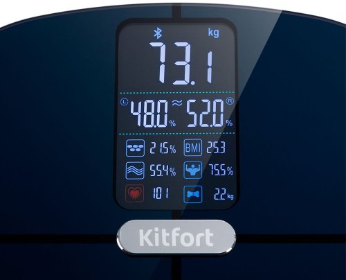 Весы напольные электронные Kitfort KT-809 макс.180кг черный фото 3