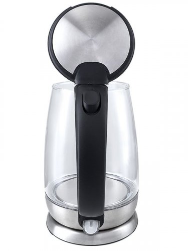 Чайник электрический Kitfort КТ-619 1.7л. 2200Вт серебристый/черный (корпус: нержавеющая сталь/стекл фото 4