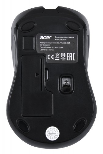 Мышь Acer OMR010 черный оптическая (1200dpi) беспроводная USB (3but) фото 2