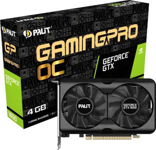 Видеокарта Palit PCI-E PA-GTX1650 GP OC 4G D6 NVIDIA GeForce GTX 1650 4096Mb 128 GDDR6 1410/12000 HD фото 6