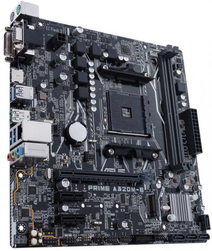 Материнская плата Asus PRIME A320M-E Soc-AM4 AMD A320 2xDDR4 mATX AC`97 8ch(7.1) GbLAN RAID+VGA+DVI+ фото 5