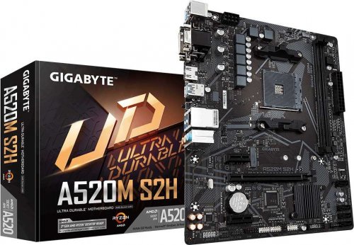 Материнская плата Gigabyte A520M S2H Soc-AM4 AMD A520 2xDDR4 mATX AC`97 8ch(7.1) GbLAN RAID+VGA+DVI+ фото 18
