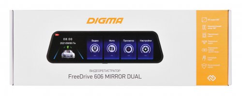 Видеорегистратор Digma FreeDrive 606 MIRROR DUAL черный 2Mpix 1080x1920 1080p 170гр. GP6247 фото 4