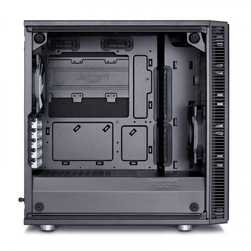 Корпус Fractal Design Define Mini C TG черный без БП mATX 5x120mm 4x140mm 2xUSB3.0 audio bott PSU фото 7