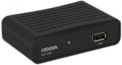 Ресивер DVB-T2 Cadena CDT-100 (TC) черный фото 4