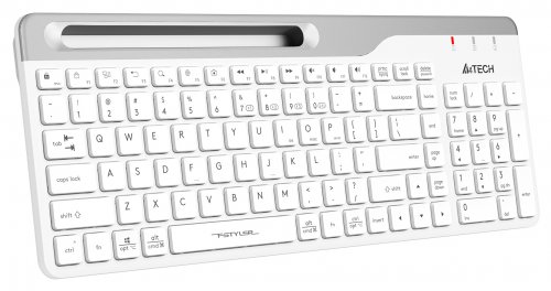 Клавиатура A4Tech Fstyler FBK25 белый/серый USB беспроводная BT/Radio slim Multimedia фото 14