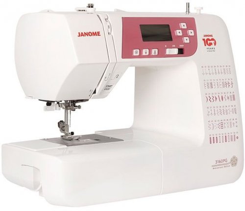 Швейная машина Janome 3160 PG белый/розовый фото 5