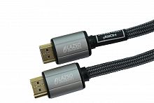 Кабель аудио-видео LAZSO WH-111-B HDMI (m)/HDMI (m) 0.5м. Позолоченные контакты черный (WH-111(0,5M)