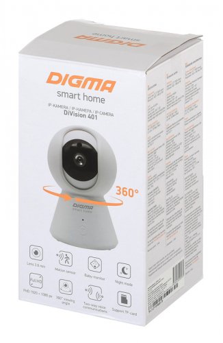 Камера видеонаблюдения IP Digma DiVision 401 2.8-2.8мм цв. корп.:черный (DV401) фото 4