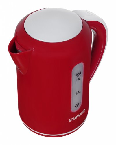 Чайник электрический Starwind SKG1021 1.7л. 2200Вт красный/серый (корпус: пластик) фото 2