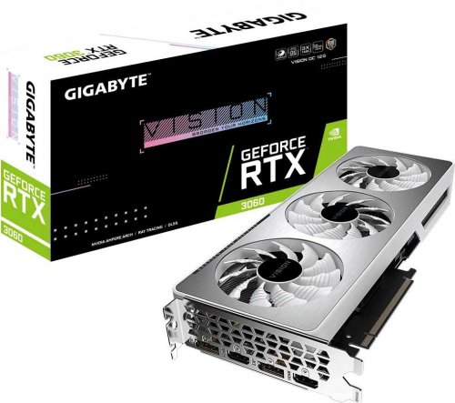 Видеокарта Gigabyte PCI-E 4.0 GV-N3060VISION OC-12GD 2.0 LHR NVIDIA GeForce RTX 3060 12288Mb 192 GDD фото 8