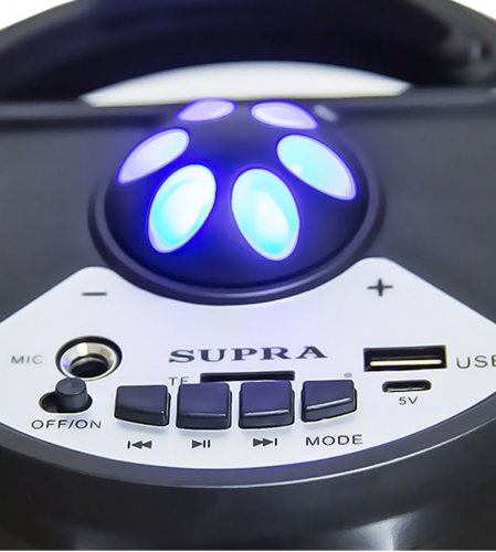 Минисистема Supra SMB-330 черный 20Вт FM USB BT фото 5