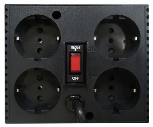 Стабилизатор напряжения Powercom TCA-2000 1000Вт 2000ВА черный фото 3